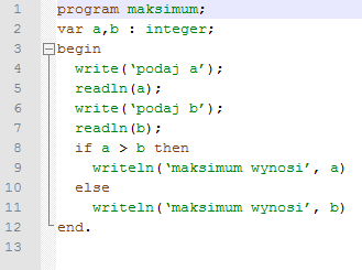 III. Iteracja Instrukcja wyboru if warunek then akcja_jeżeli_tak else