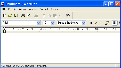 Edytory w systemie Windows Edytory tekstu