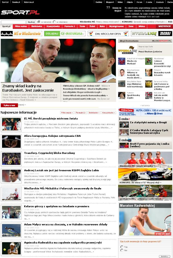 Kibice lubią internet W kaŝdej minucie doby, 7 dni w tygodniu redakcja Sport.