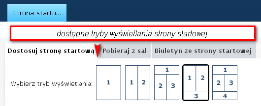 czyli widoku strony po zalogowaniu do platformy.