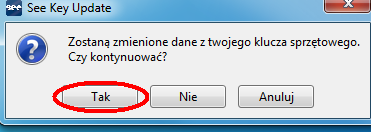 Wyświetli się okno z którego należy wybrać pobrany wcześniej klucz aktywujący.