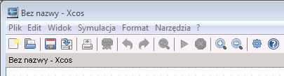 2.3 Aplikacje: edytor graficzny (schematy/diagramy) Z konsoli Scilaba : - menu Applications/Xcos - ikona Xcos - xcos - polecenie w linii komend Operacja uruchamia przeglądarkę biblioteki (Palette
