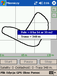 f) edycja punktów pomiaru Po zakończonym pomiarze, program umożliwia usunięcie wybranych punktów pomiarowych.