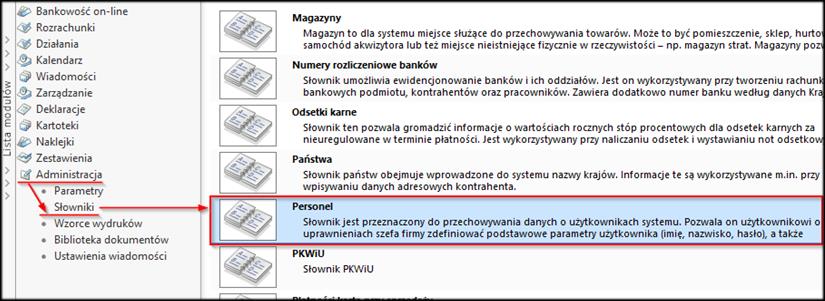 2.3 Tworzenie użytkownika Sfery Zalecane jest założenie nowego niezależnego użytkownika w Subiekcie, za pomocą którego program Opakowania zwrotne będzie się komunikował z subiektem.