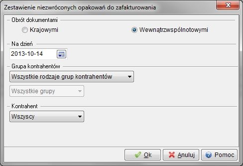 Wyżej wymienione zmiany dotyczą wyświetlana dodatkowych kolumn na powyższych zestawieniach, natomiast nie dotyczą wydruków oraz danych przedstawionych w szczegółach zestawień. 3.