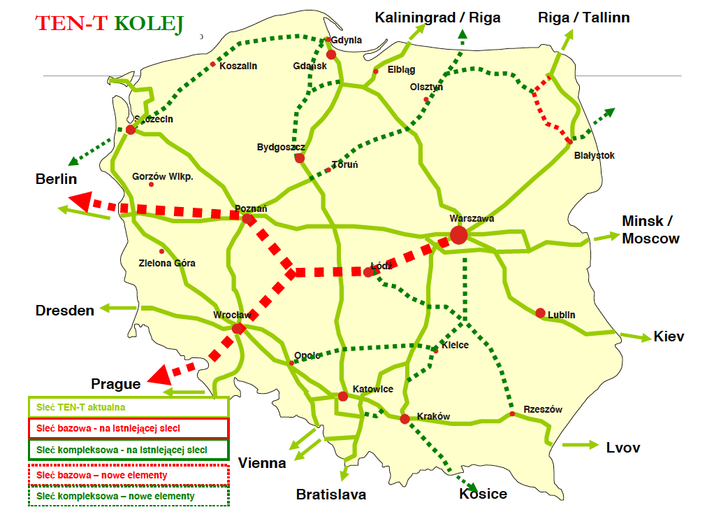 Polska a paneuropejskie projekty infrastrukturalne Kliknij, aby edytować style