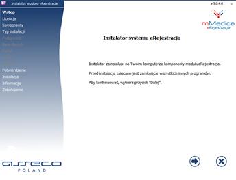 7 2.3. Proces instalacji System erejestracja może działać w tzw. modelu rozproszonym, gdzie świadczeniodawca posiada wiele placówek połączonych siecią rozległą.