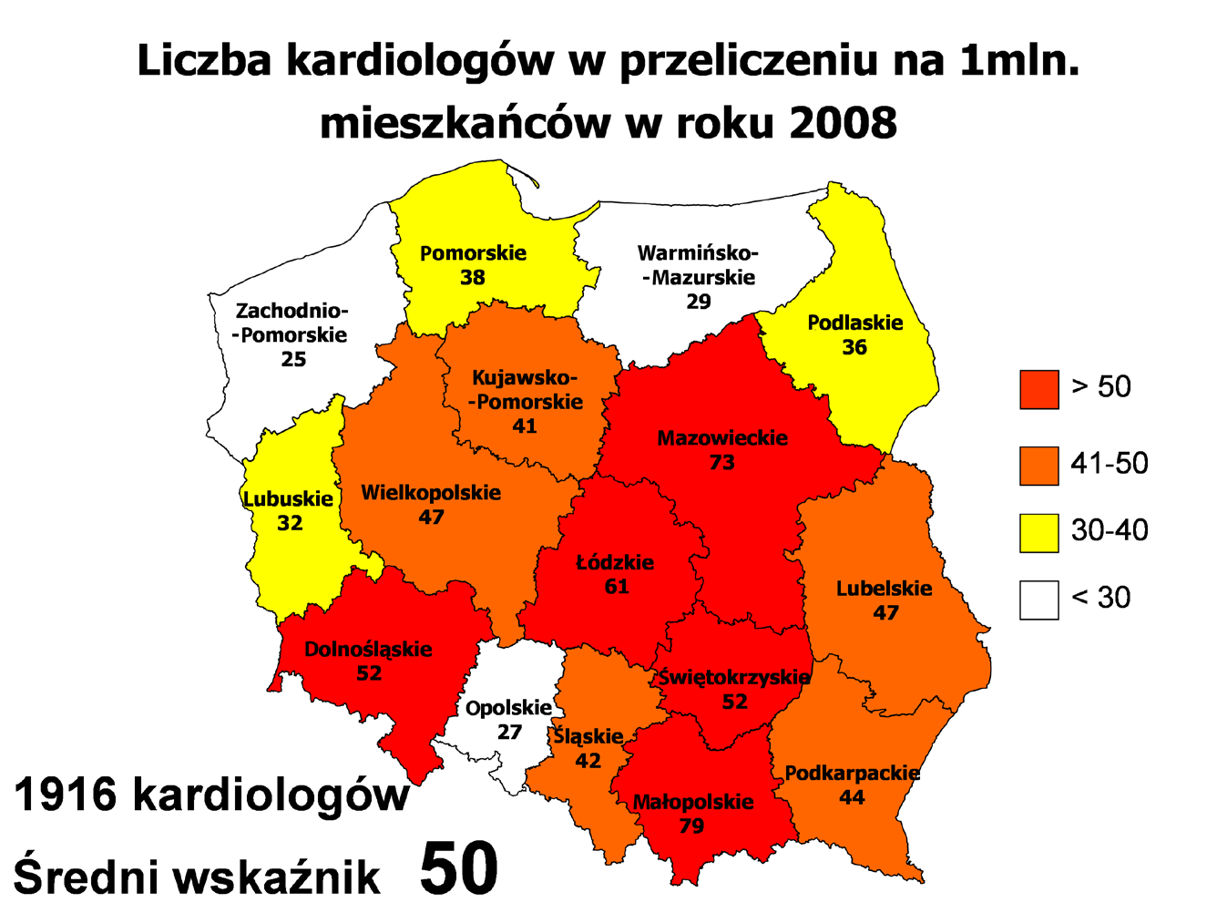 135 zabiegów, nadal niezadowalająca jest dostępność do procedur ablacji oraz implantacji kardiowerterów-defibrylatorów i stymulatorów resynchronizujących.