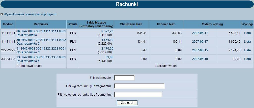 Rozdział 16 Multimodulo Rozdział 16. Multimodulo Istnieje możliwość obsługi rachunków innych klientów (jednostek podrzędnych) przez klienta def3000/ceb (jednostkę nadrzędną).