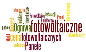 Całośd wyników prezentuje się następująco: Panele cena (27 100 wyszukiwao miesięcznie) Ceny paneli (22 200) Ogniw fotowoltaicznych (11 100) Panele fotowoltaiczne ( 9 900) Fotowoltaiczne panele (9