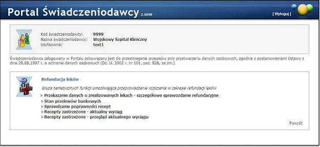 118 Portal Świadczeniodawcy Na formatce dostępne jest pole tekstowe, do którego należy wprowadzić numer recepty: można to zrobić za pomocą czytnika recept, pole musi mieć focus i w tym momencie można