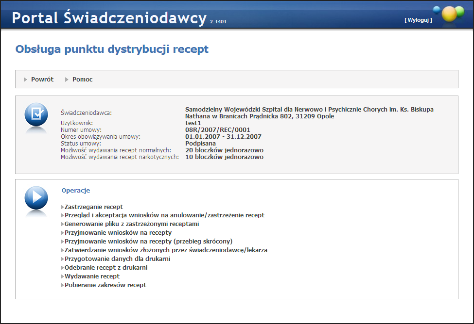 150 Portal Świadczeniodawcy Po uzupełnieniu pól za pomocą przycisku Pobierz komunikat można pobrać i zapisać na komputerze plik XML z danymi rachunku.