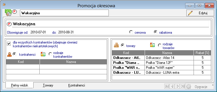 Podręcznik użytkownika Sage Symfonia Handel (Sprzedaż i magazyn) 123 W trzecim etapie program poszukuje upustów ilościowych. Wyszukiwanie jest prowadzone w następującej kolejności: 1.