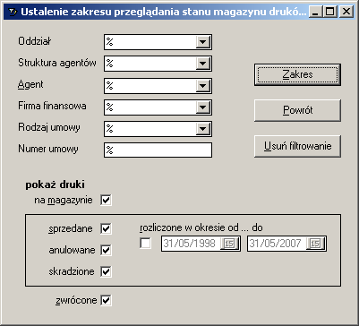 Jesteśmy już po zredagowaniu i wprowadzeniu co najmniej jednego dokumentu magazynowego. Teraz możemy przeglądnąć stan magazynu - druk po druku.