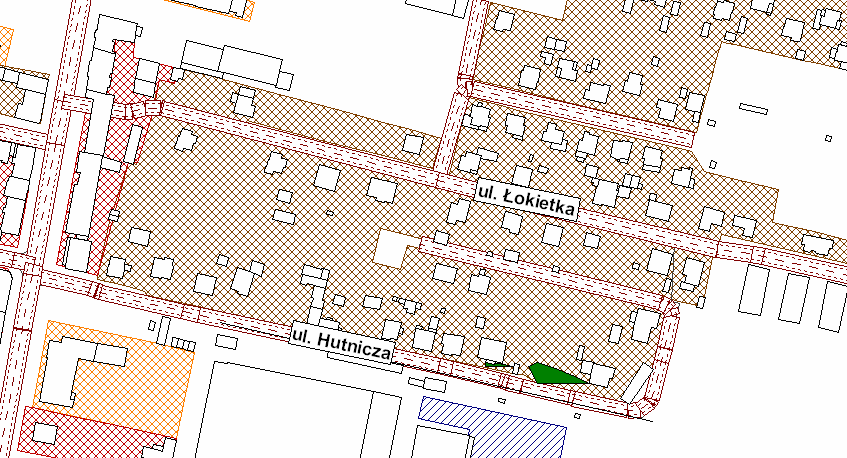 Śródmieście Rysunek 77. Mapa wskaźnika M dla poziomu LDWN. Rejon ulic Miejskiej, Łokietka i Reymonta. Rysunek 78.