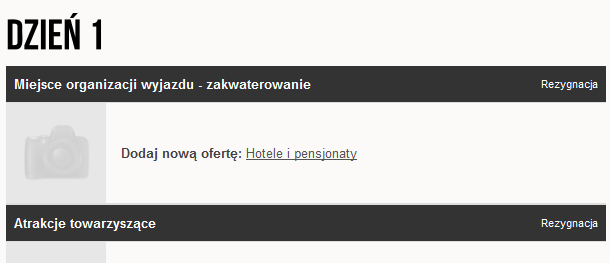 URUCHOMILIŚMY WIDOK KREATORA PLANOWANIA WYDARZENIA IMPREZY ATRAKCJE. ROZPOCZYNAMY KREACJĘ WYDARZENIA. krok 1.