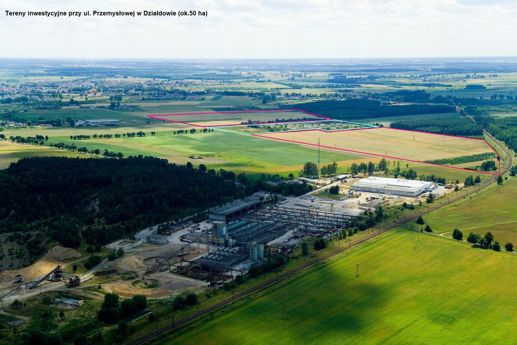 TERENY INWESTYCYJNE Strefa ekonomiczna powierzchnia: 50 ha pełne uzbrojenie położenie: 20 km