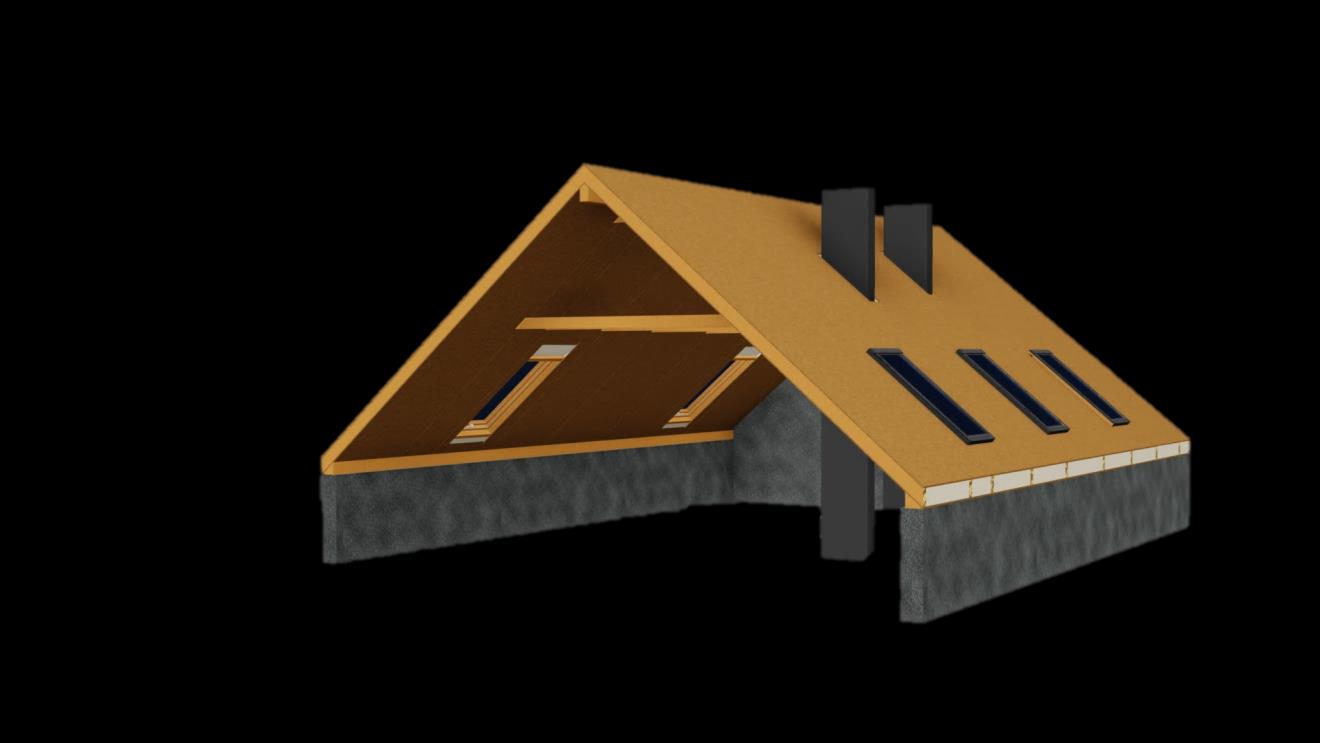 Dach Dach z ukrytą krokwią