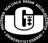 Realizacji Badań Socjologicznych Uniwersytetu Gdańskiego w