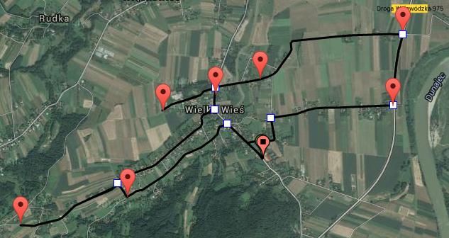 IV. Dystans i trasa 1) Charytatywna DYCHA bieg i marsz główny 10km 2) Charytatywna MILA bieg i marsz 1,6km Ad. 1. Trasa głównie asfaltowa, około 300m po utwardzonej drodze technicznej wzdłuż obwodnicy wschodniej Wojnicza, od startu płasko i lekko w dół na odcinku ok.