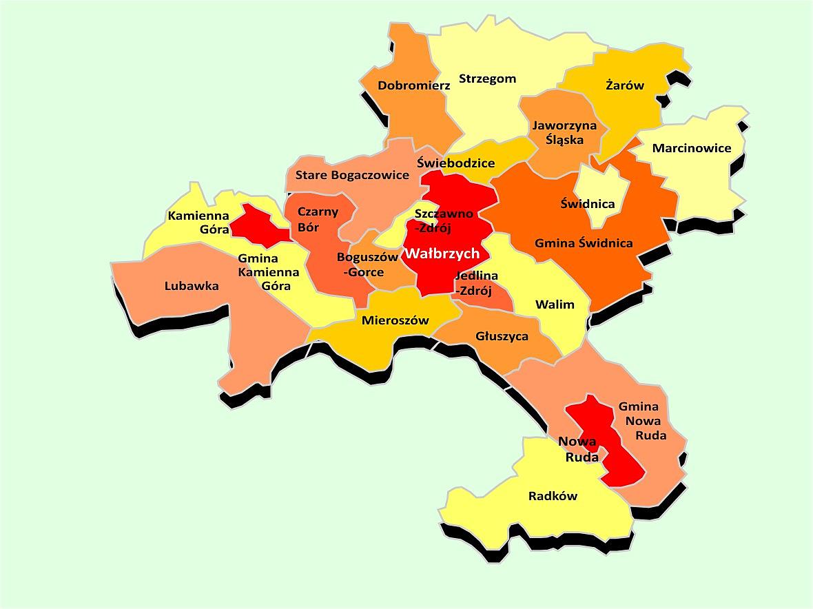 AGLOMERACJA WAŁBRZYSKA 23 GMINY,