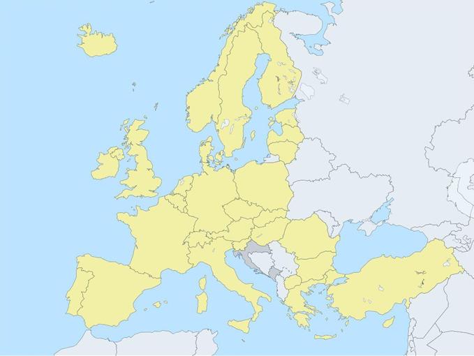 ITPOK w Europie (2) Wielka Brytania 25 Irlandia 5,7 1 0,04 Francja 129 12,9 Portugalia 3 Hiszpania 1,1 11 2,5 Norwegia 18 1,5 Szwecja 32 Finlandia 3 0,3 5,2 Estonia Dania Łotwa 29 Litwa Holandia 12