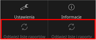 Występują dwa typy synchronizacji raportów: Pobranie tylko listy raportów pobierana jest tylko aktualna struktura katalogów i raportów.