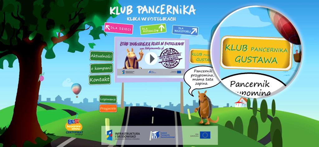 Program edukacyjny KLUB PANCERNIKA GUSTAWA jest elementem