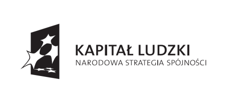 00-00-016/13 współfinansowanego ze środków Europejskiego Funduszu Społecznego w ramach Programu Operacyjnego Kapitał Ludzki 2007-2013, Priorytet III Wysoka jakość systemu oświaty, Działanie 3.