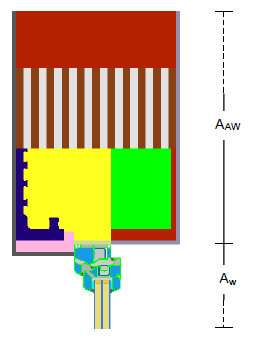 Passivhaus System budowlany Institut HOTBLOK dla domów pasywnych Strona 66 Graficzne przedstawienie wyników dla (HB_13_AW-FE_0B): Materiał λ W/(mK) Wymiary