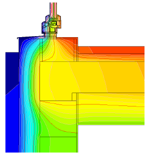 Passivhaus Institut System budowlany HOTBLOK dla domów pasywnych Strona 69 Graficzne przedstawienie wyników dla (HB_14_AW-FE_FT): Materiał λ W/(mK) Wymiary mm Element wieńca 3) 0.032-0.