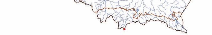 Warzucha tatrza ska Cochlearia tatrae Borb Monitorowane stanowiska Zasi g gatunku wg Raportu dla KE 2007 Granica regionów biogeograficznych Ryc. 1.