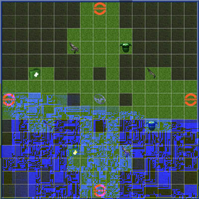 QUAIKE. Charakterystyka standardowych map 10. FourLeafClover 10.1. Wymiary Szerokość: 15 Wysokość: 15 10.2.