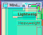 Jak działaja biblioteki lightweight W swingu tylko okienka sa ciężkie, pozostałe komponenty sa lekkie.