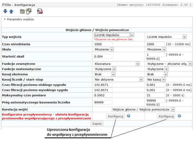 P 3 7 G 3 9 Rys. 5. Widk kna Parametry wejścia Aby przygtwać knfigurację bez płączenia prgramu ecn z przetwrnikiem P3 należy twrzyć plik P3_Pwgaz.