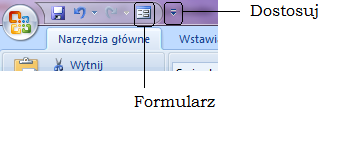 20. Formularz wprowadzania danych Jeżeli wprowadzasz dane ułożone w wiersze, może się to okazad łatwiejsze przy użyciu wbudowanego do Excela formularza.