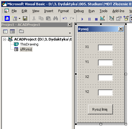 End Select I = I + 1 Pnt1(1) = ExcelWorksheet.activesheet.cells(I, 3) Promien = ExcelWorksheet.activesheet.cells(I, 4) Set circleobj = ThisDrawing.ModelSpace.