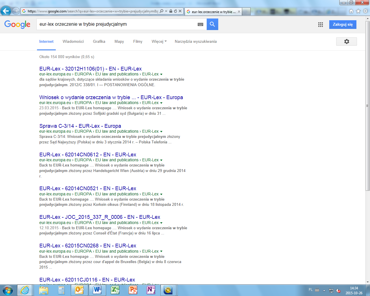 Krok 2: Google wyszukuje