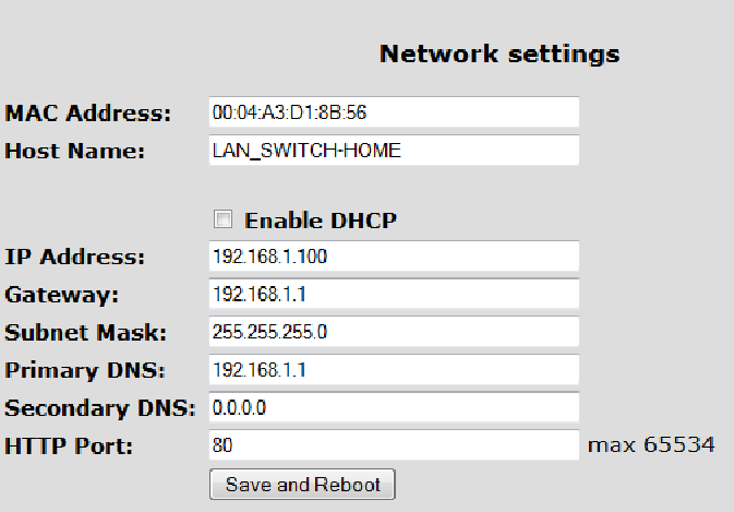 V-1000/IOM, V-1230/6/IOPS - Instrukcja obsługi wer.1.0. URUCHAMIANIE I WSTĘPNA KONFIGURACJA W zakładce Network Config dostępne są następujące opcje: Ustawienia dostępu (zmiana nazwy użytkownika i