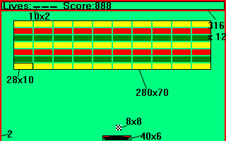 Rozdzielczość gry: 320 x 200.