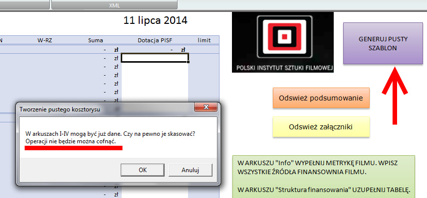 przesuwając w lewo lub prawo) albo wpisując kwotę: Uwaga!