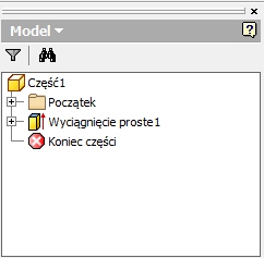 1.3.Opis interfejsu programu Autodesk Inventor 2009 Żeby szybko i sprawnie korzystać z programu Inventor należy dobrze zapoznać się z interfejsem. Jest on dość przyjazny dla użytkownika.