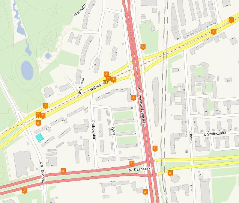 nieruchomości: : Nieruchomość Veolia Energia Warszawa S.A. T: Tramwaj B: Autobus Wolska oraz M. Kasprzaka są ulicami dwujezdniowymi posiadającymi bezpośrednie połączenie z centrum miasta.