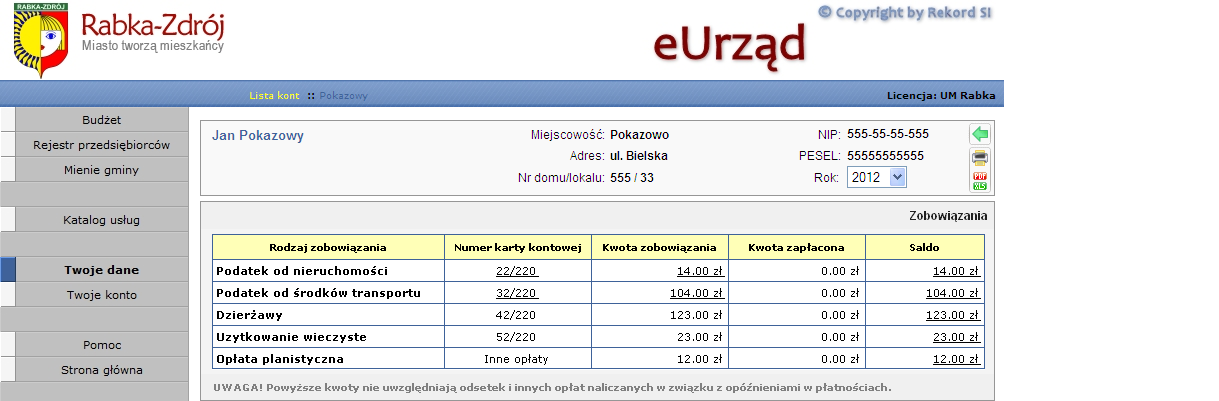 Jak uzyskać informacje podatkowe? W systemie e-urząd, po zalogowaniu logowanie będzie się odbywało poprzez profil zaufany epuap użytkownik może uzyskać informacje podatkowe dotyczące jego osoby.