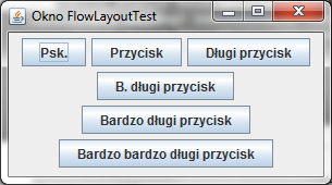 FlowLayout public static void main(string[] args) { javax.swing.swingutilities.