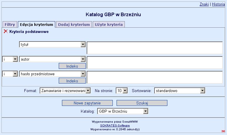 Katalog on-line Czytelnicy mają możliwość przeglądania bieżącego katalogu wszystkich bibliotek w gminie za pośrednictwem WWW Wśród wielu danych o pozycjach księgozbioru wyświetlana jest również