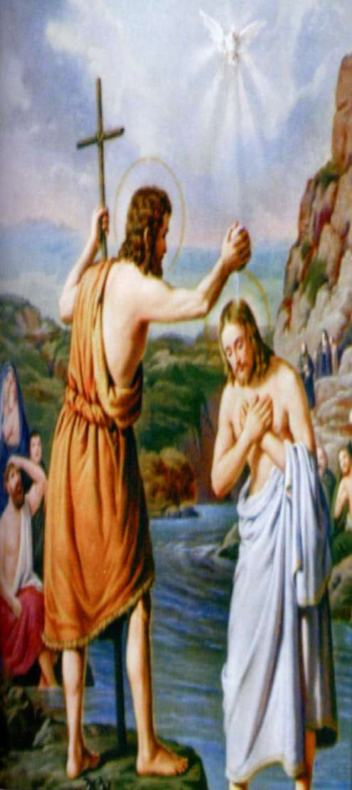 1 tajemnica,,a gdy Jezus został ochrzczony, wyszedł z wody.