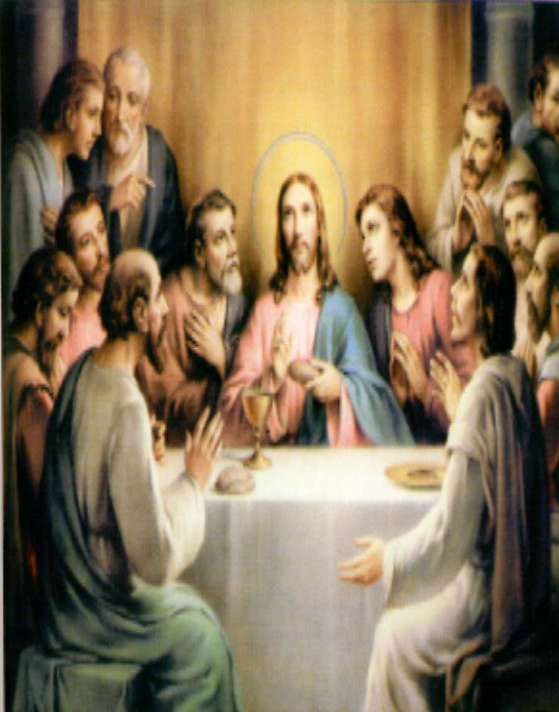 5 tajemnica,,podczas wieczerzy,, Jezus wziął chleb i odmówiwszy