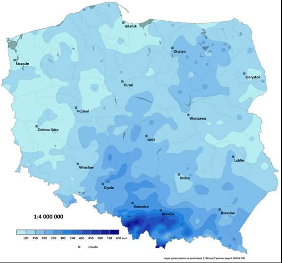 Meteorologiczne przyczyny powodzi 2010 Wysokość, natężenie i przestrzenny rozkład opadów atmosferycznych w zlewni górnej Wisły w okresie maj-czerwiec 2010 roku Elżbieta Cebulak, Piotr Kilar, Danuta