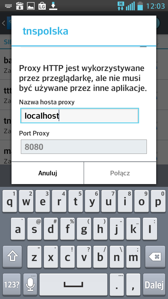 Po kliknięciu opcji Ręczna rozwiną ci się opcje do ustawienia proxy, nas tak jak w przypadku proxy